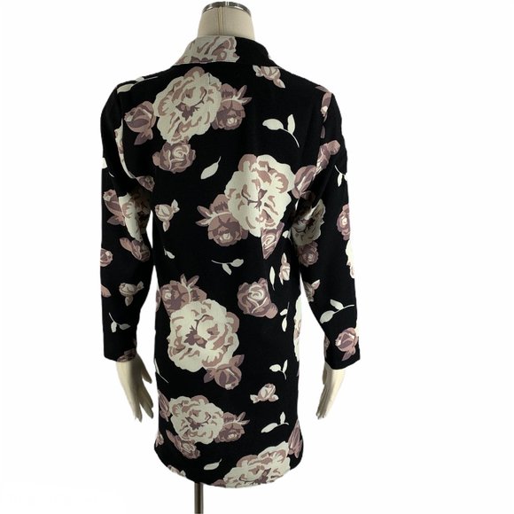 Mud pie Small Floral Long Sleeve Shirt Dress Roses - Picture 3 of 6